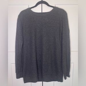 Shiela Rose Gray Ribbed Sweater Size 2XL